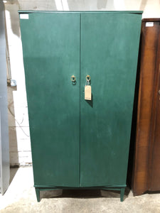 Green Painted Vintage Wardrobe