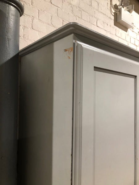 Grey Painted Double Wardrobe