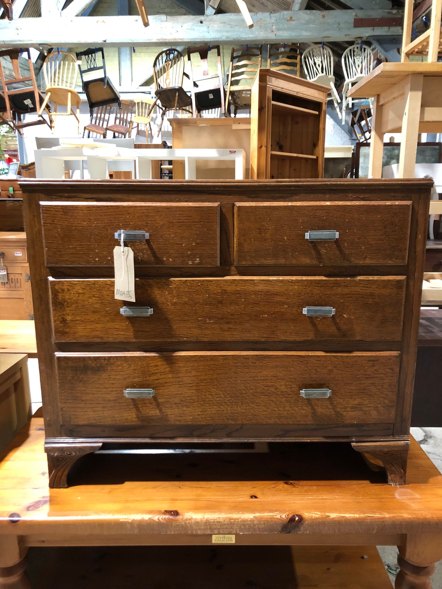 Vintage 2 over 2 Chest of Drawers