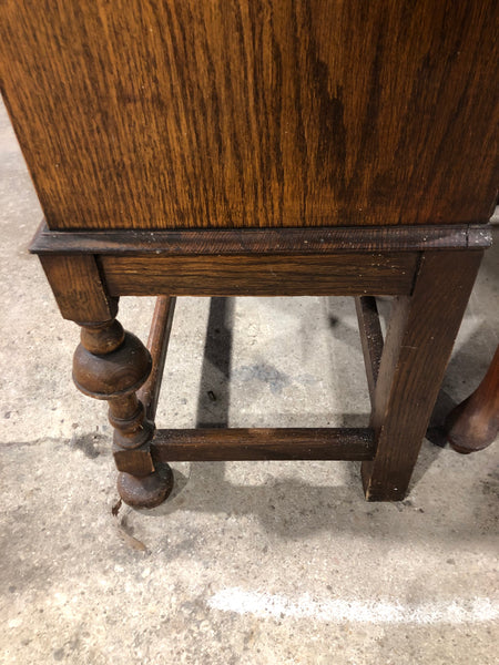 Vintage Oak Side by Side Bureau Bookcase