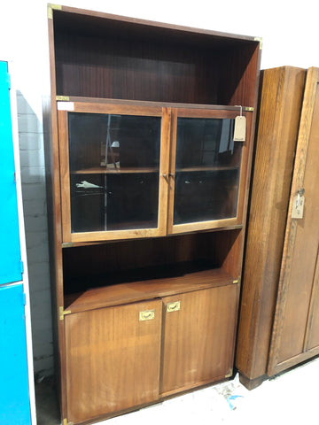 Vintage Display Cabinet with Cupboard