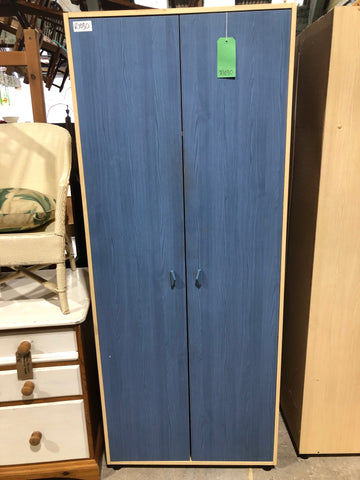 REF - Blue Fronted Double Wardrobe