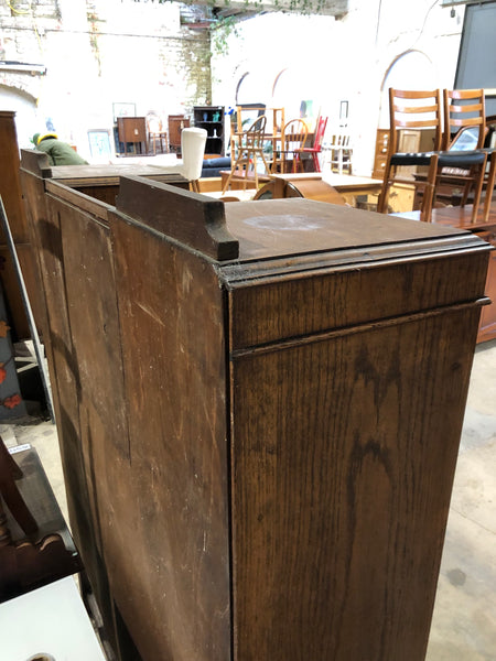 Vintage Oak Side by Side Bureau Bookcase