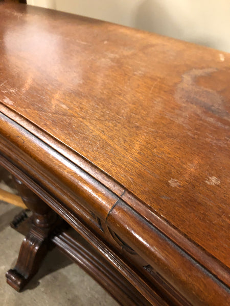 Antique Curved Shaped Hallway Table