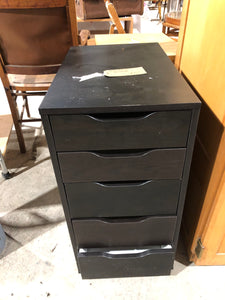 IKEA black malm drawers