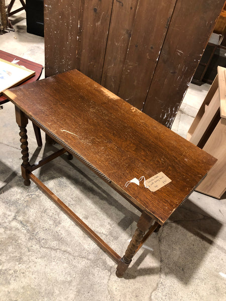 Barley twist leg console table