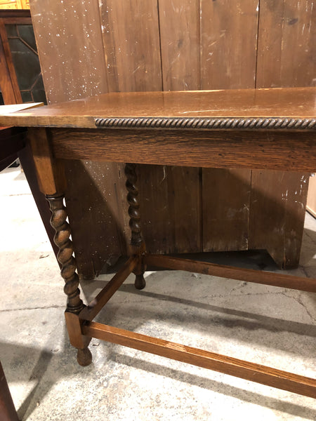 Barley twist leg console table