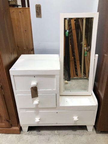 White Drawers/Dressing Table & Mirror - GHC